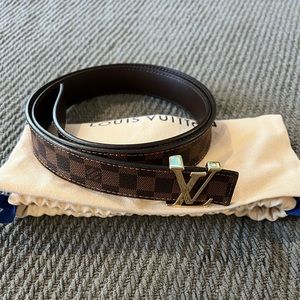 Louis Vuitton Mini Damier Ebene Belt